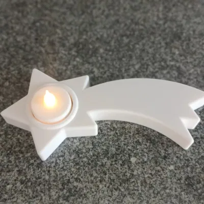 Chân Nến Hình Sao Băng - Sternschnuppe Teelichthalter