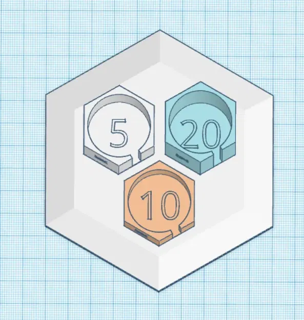 Hộp đựng tiền xu mô-đun (EUR, CZK) - Image 2