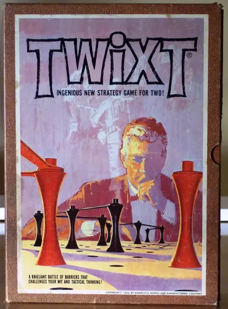 TwixT "Trò Chơi Chiến Thuật Độc Đáo Mới Dành Cho Hai Người" Xuất Bản Năm 1962 Bởi Avalon Hill - Image 3