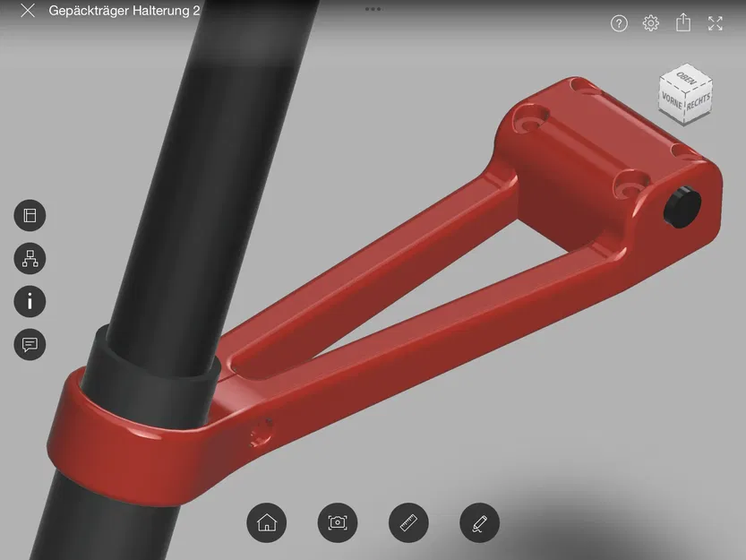 Mount for ACID 2.0 fender on Cube Analog 2016 bycicle - Image 6