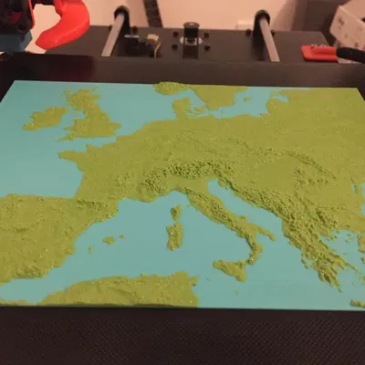 Europe 3D Map