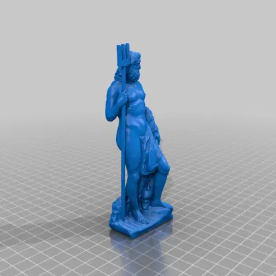 Tượng thần Neptune bằng 3D