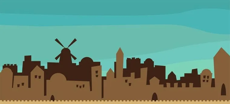 Jerusalem panorama decoration/עיטור פנורמה ירושלמית - Image 2