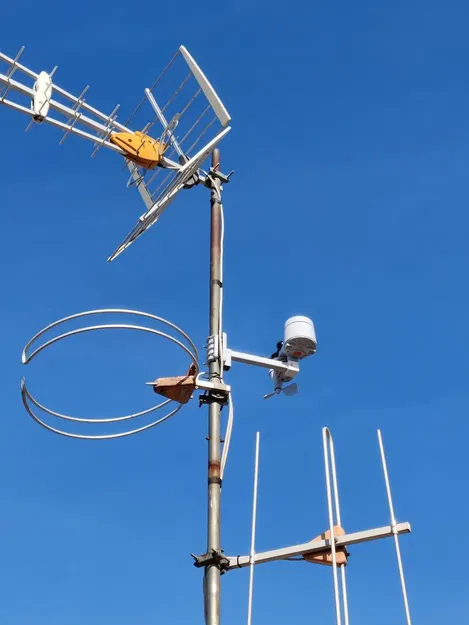 Ngàm nối gắn cột cho trạm thời tiết Sencor hoặc Bresser - Image 2