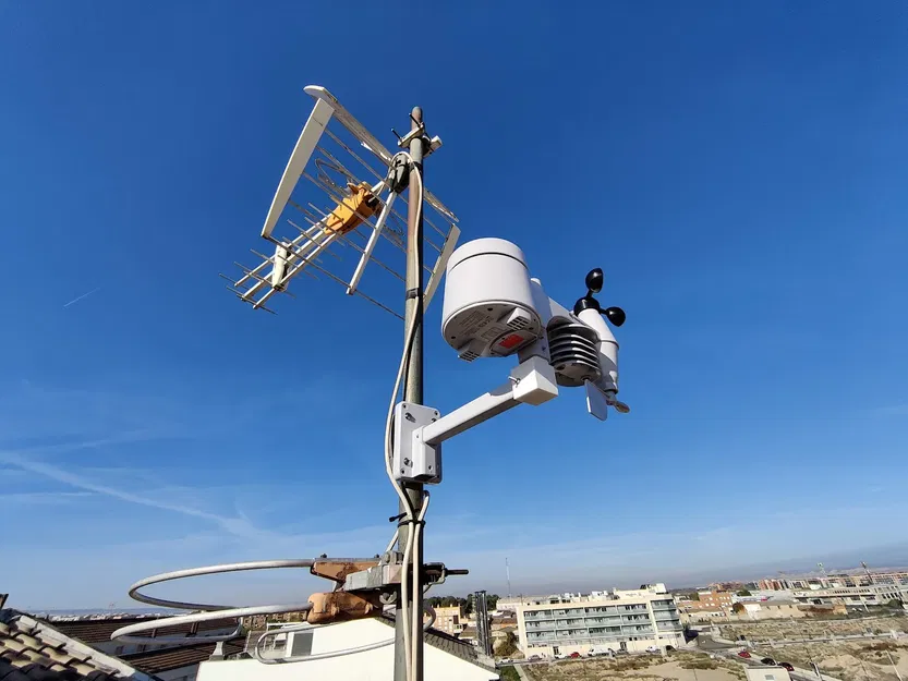 Ngàm nối gắn cột cho trạm thời tiết Sencor hoặc Bresser - Image 3