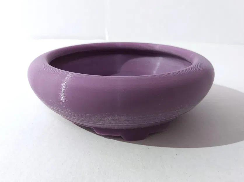 Bonsai pot 15 round curved flat (mame) 131x131x41mm - Image 2