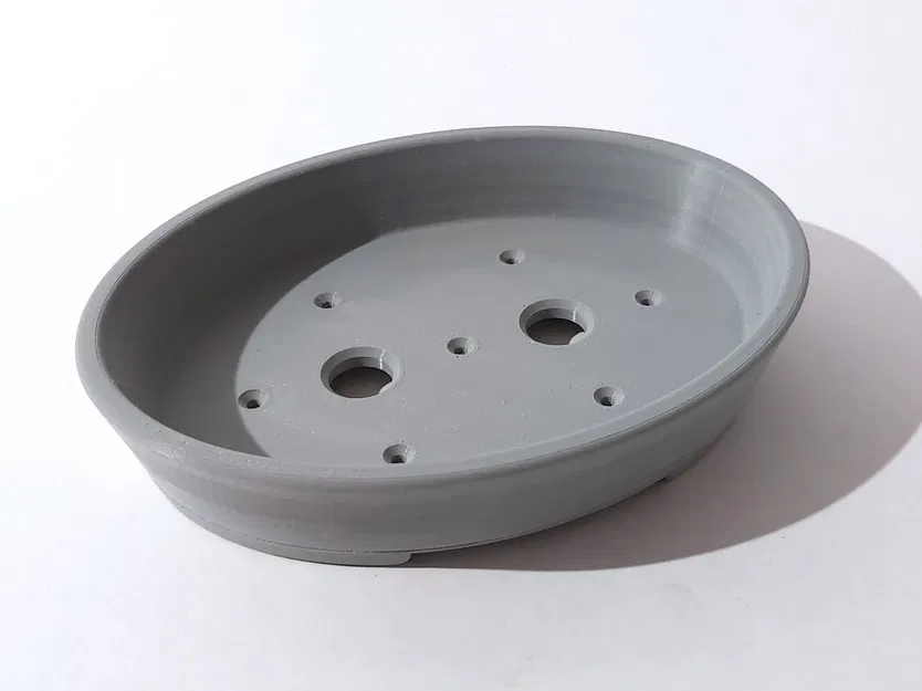 Chậu Bonsai 12 oval dẹt 200x150x40mm - Image 1