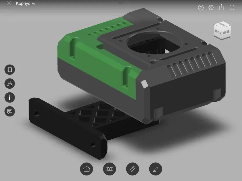 Arm to hold Raspberry Pi on Anet AM8 2040 profile - Image 4
