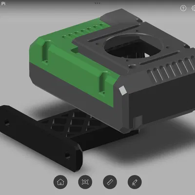 Arm to hold Raspberry Pi on Anet AM8 2040 profile