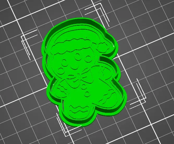 Khuôn Cắt & Đóng Dấu Bánh Gừng Giáng Sinh Hình Người Có Mũ Ông Già Noel - Image 2