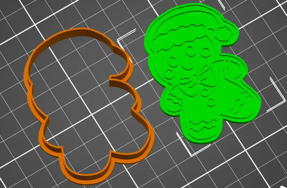 Khuôn Cắt & Đóng Dấu Bánh Gừng Giáng Sinh Hình Người Có Mũ Ông Già Noel - Image 3