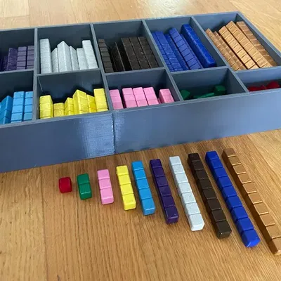 Bộ que học toán Montessori kèm hộp đựng