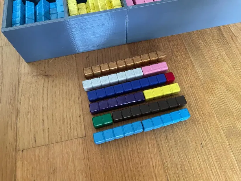 Bộ que học toán Montessori kèm hộp đựng - Image 3