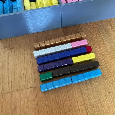 Bộ que học toán Montessori kèm hộp đựng