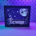 Hộp Shadow Box Giáng Sinh, Nhà Ông Già Noel - Thumbnail 3