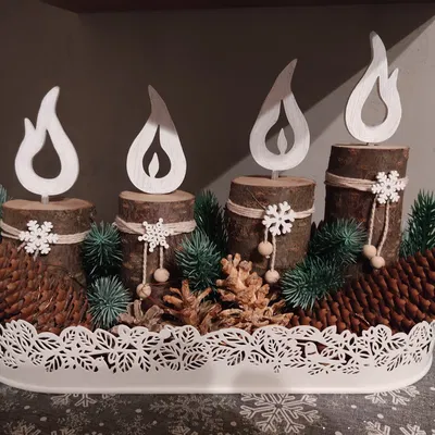 Vánoční dekorace - svíčky