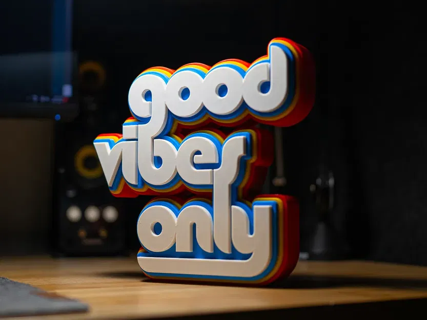 Good Vibes Only - Large Standing Sign - Image 1