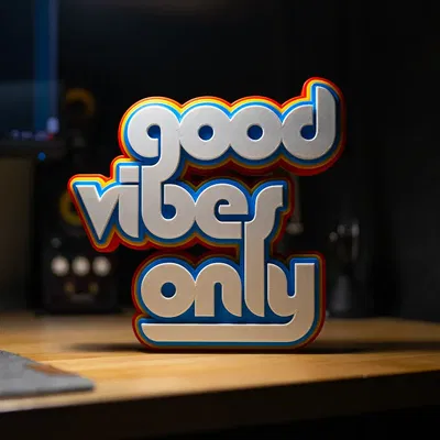 Good Vibes Only - Large Standing Sign