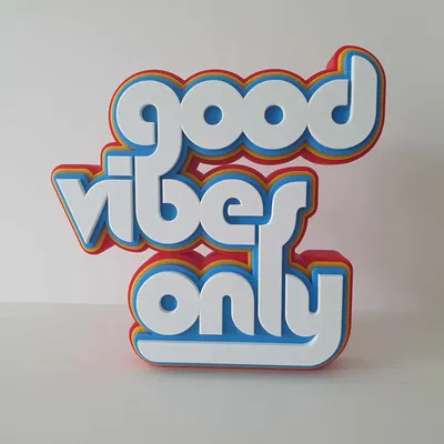 Good Vibes Only - Large Standing Sign