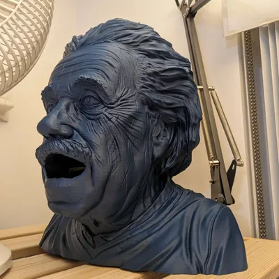 Albert Einstein miệng há ngậm đồ