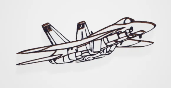 Mô Hình Nghệ Thuật Treo Tường McDonnell Douglas F/A-18 Hornet - Image 1