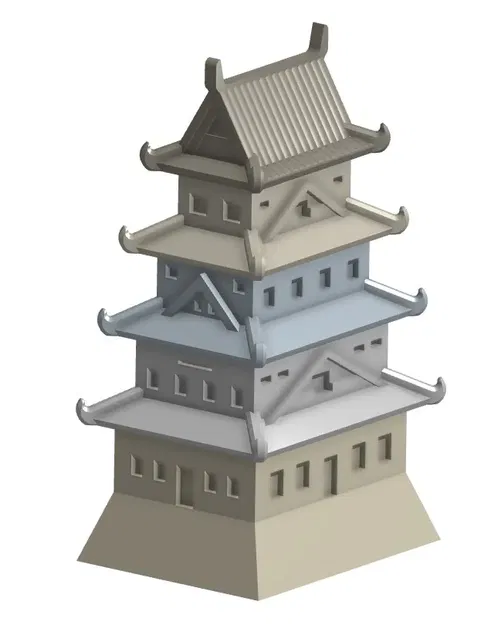 Mô Hình Lâu Đài Nhật Bản Thu Nhỏ - Image 2