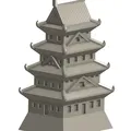 Mô Hình Lâu Đài Nhật Bản Thu Nhỏ - Thumbnail 3