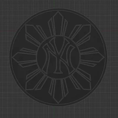 Ghim Enamel Mặt trời Philippines Yankees