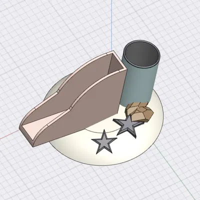 Kệ Đựng Danh Thiếp & Ống Cắm Bút | 2 trong 1 | Chỉ 1 file, dễ in