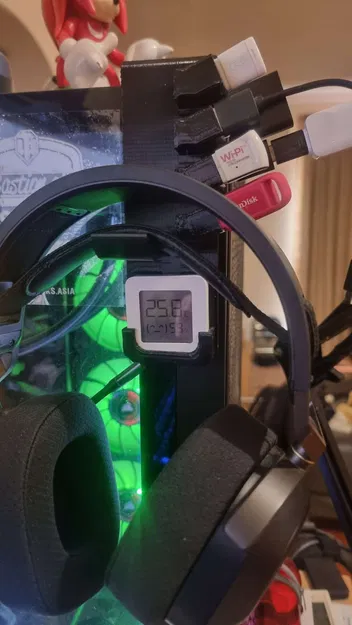 Móc Treo USB & Tai Nghe cho Corsair 5000X/D (Có chỗ gắn cảm biến Xiaomi) - Image 2