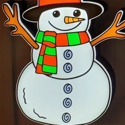 Hộp Đèn Frosty Người Tuyết