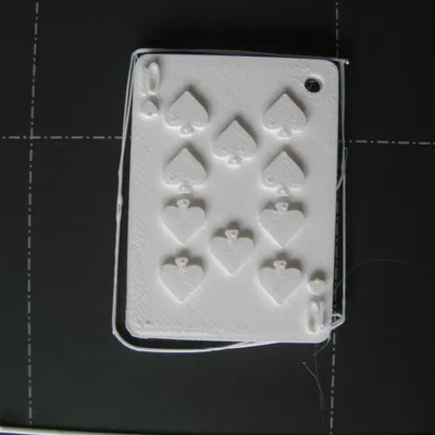 Móc Khóa Hình Lá Bài Bích