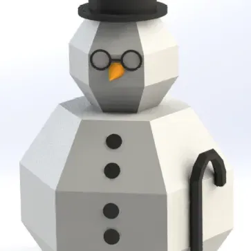 Title Low Poly Snowman Tóm tắt Người tuyết Low Poly có thể tùy c