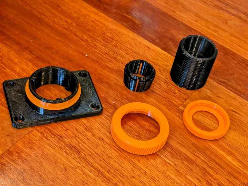 Focuser Leavitt "Lite" metric / Leavitt standard v1 có collet và bộ phận không xoay - Image 7