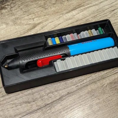 Gridfinity - 5x2 - Holder for Bosch Gluey + spare glue sticks