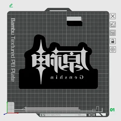 Hộp Đèn LED Logo Genshin Impact