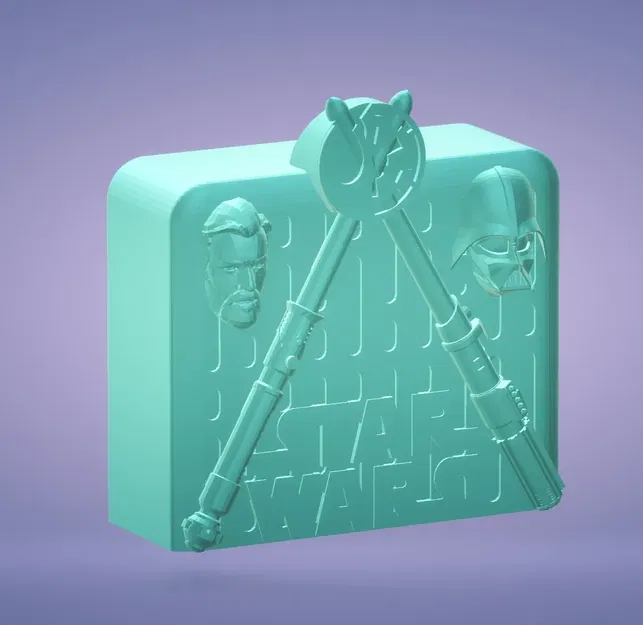 Ống Heo / Hộp Tiền Chủ Đề Obi-wan và Darth Vader - Image 2