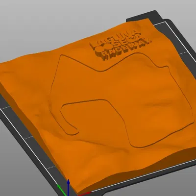 Bản đồ địa hình trường đua Laguna Seca