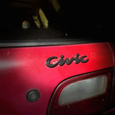 Title 90s Civic badge Tóm tắt huy hiệu công dân cho honda civic 92-95