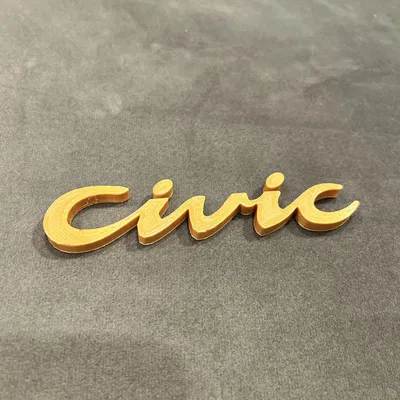 Title 90s Civic badge Tóm tắt huy hiệu công dân cho honda civic 92-95