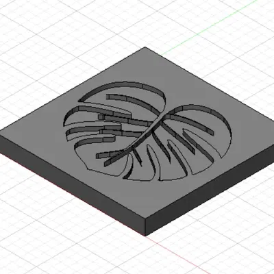 Bộ đế lót ly hình lá Monstera