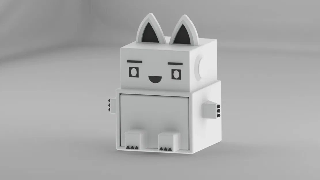 Hộp Đựng Đồ Hình Robo-cat Dễ Thương - Image 6