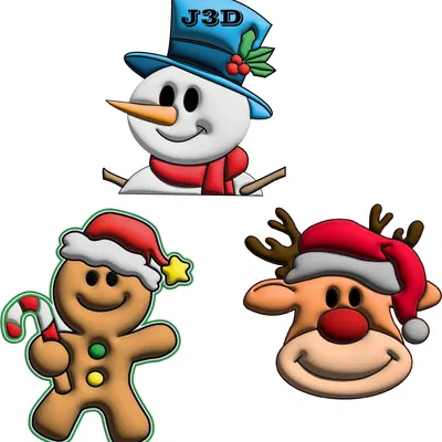 Khuôn Cắt & Dập Bánh Quy Giáng Sinh