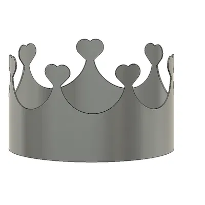 Vương Miện Đơn Giản Với Trái Tim