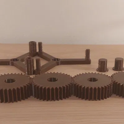 Con Quay Fidget Bánh Răng Đơn Giản