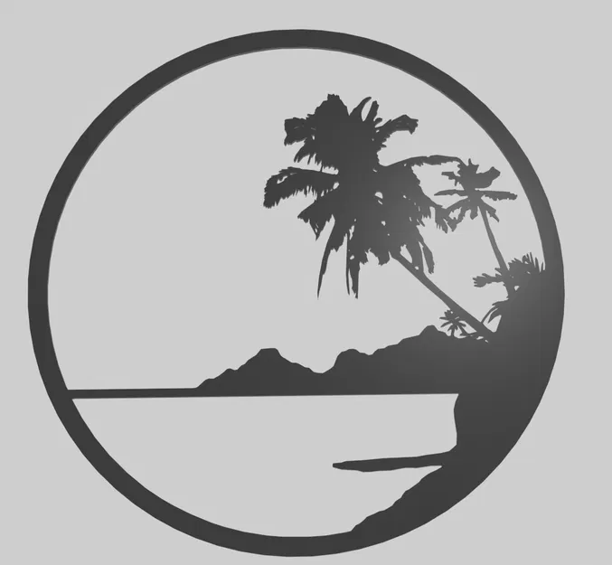 Cây Cọ Trên Bãi Biển - Image 1