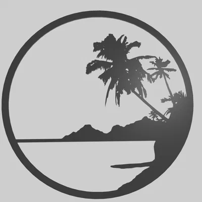 Cây Cọ Trên Bãi Biển