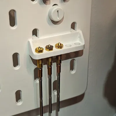 Giá giữ đầu phun Prusa Nextruder gắn kệ IKEA SKADIS