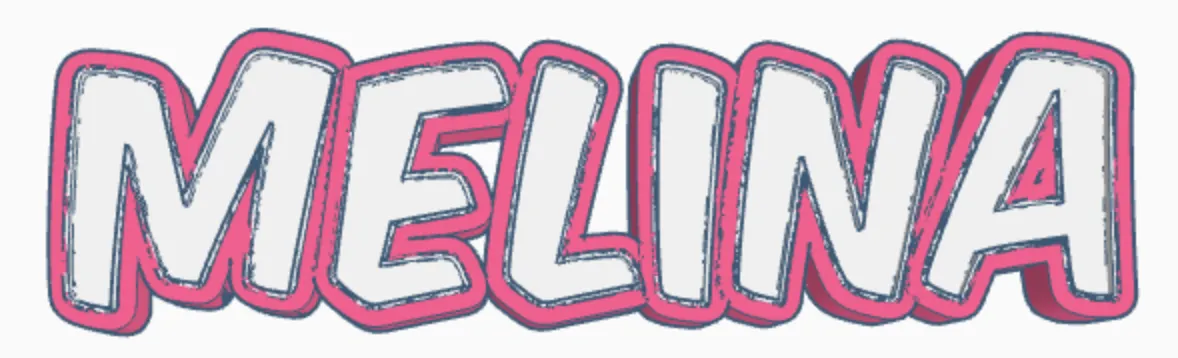 Đèn LED Tên MELINA - Image 1