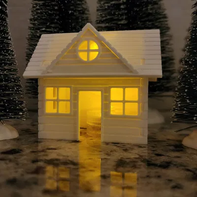 Cozy Light Up Village House 1